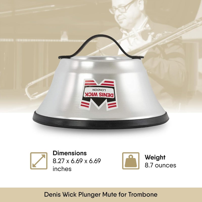 Denis Wick Plunger Mute for Trombone, 5511 - Extra Large Plunger Mute with Red Pure Coat Finish - Jazz Accessories Ideal for Trombone Practice and Performance - 8.27 x 6.69 x 6.69 inches - Image 3
