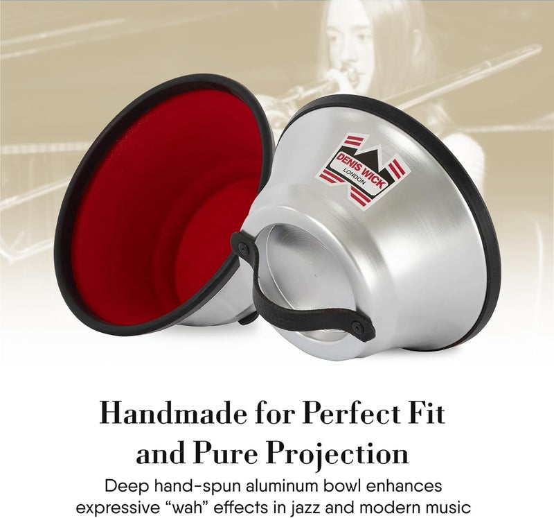 Denis Wick Plunger Mute for Trombone, 5511 - Extra Large Plunger Mute with Red Pure Coat Finish - Jazz Accessories Ideal for Trombone Practice and Performance - 8.27 x 6.69 x 6.69 inches - Image 5