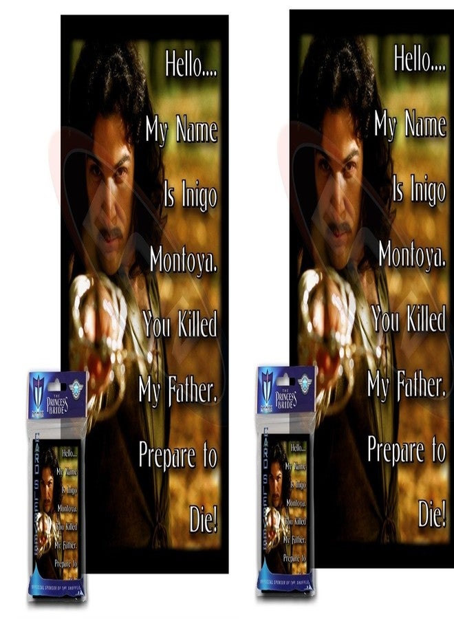 100 Inigo Montoya Deck Protectors Combo Max Protect Gloss Sleeves 2-Packs - Standard Gaming Size Hello, My Name is Inigo Montoya. You Killed My Father. Prepare to die!
