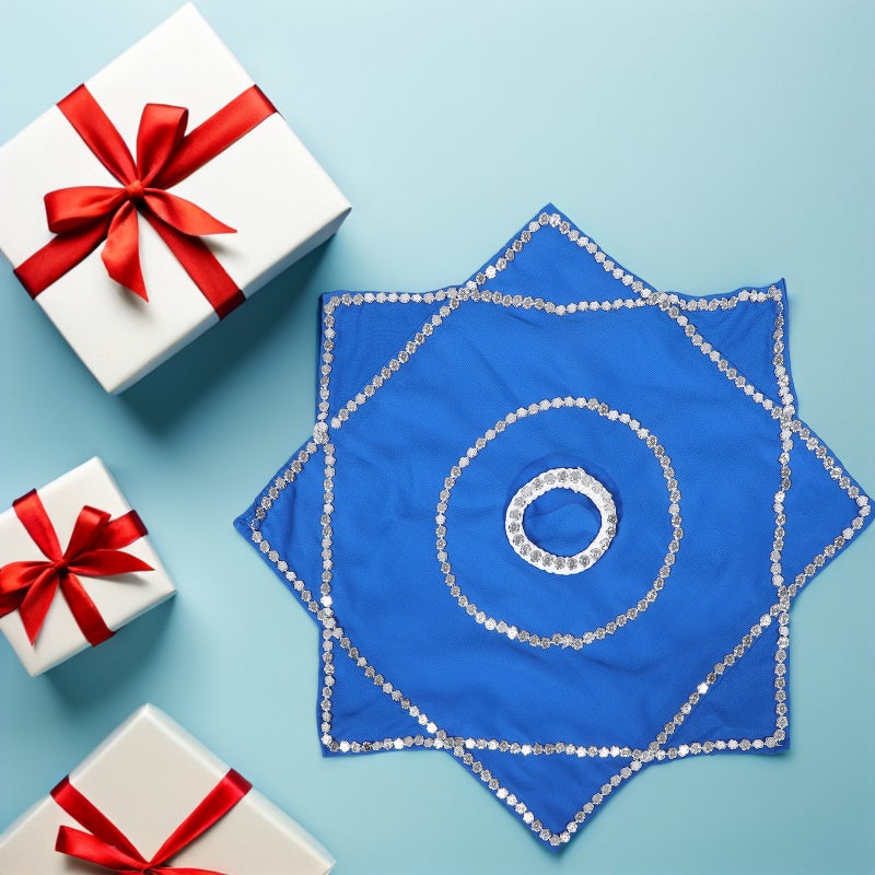 2 Pairs Octagonal Dance Handkerchiefs: Folk Handkerchiefs Stage Performance Colorful Scarves Props For Yangko Parties Carnival Decorations - Image 2