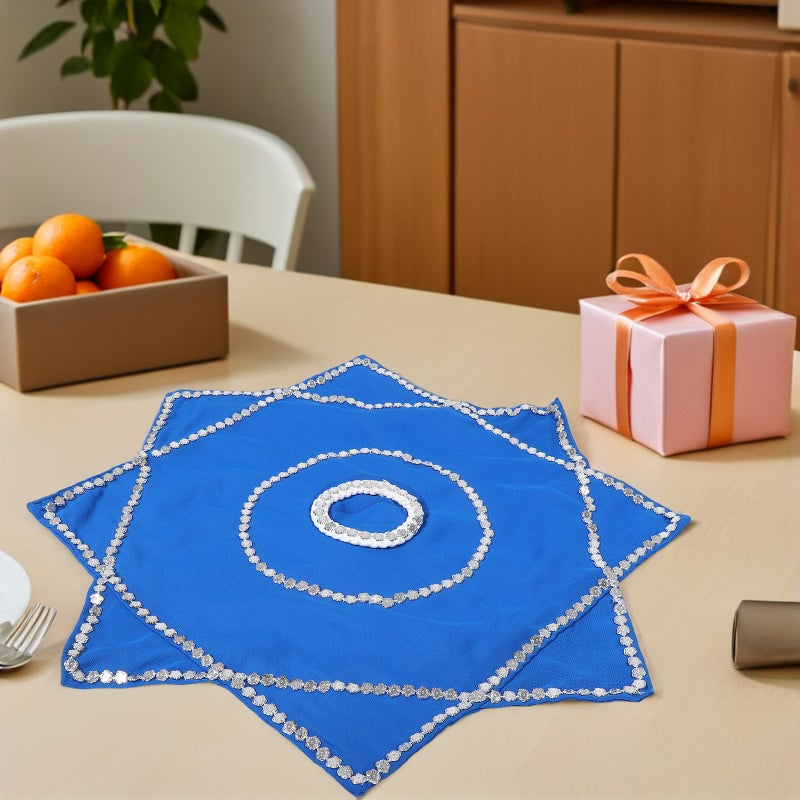 2 Pairs Octagonal Dance Handkerchiefs: Folk Handkerchiefs Stage Performance Colorful Scarves Props For Yangko Parties Carnival Decorations - Image 3