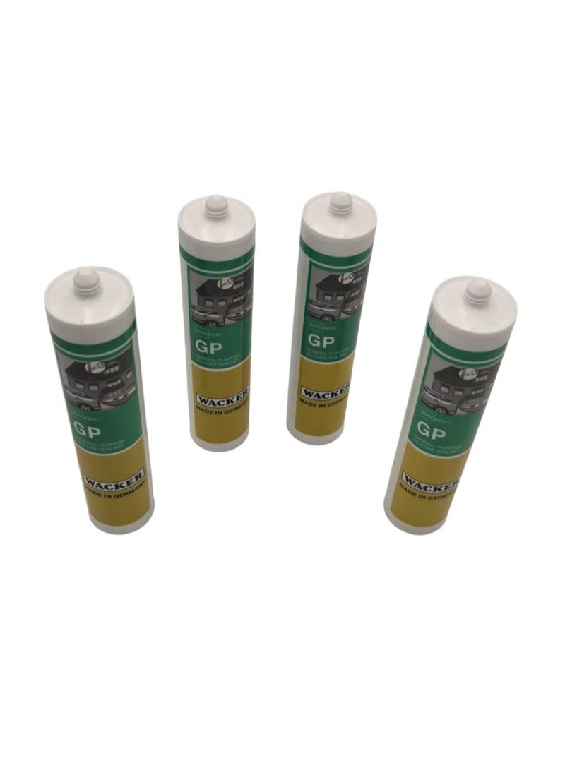 Strong adhesive silicone in clear color, comes in 4 pieces, long service life, good weather resistance  - Image 3