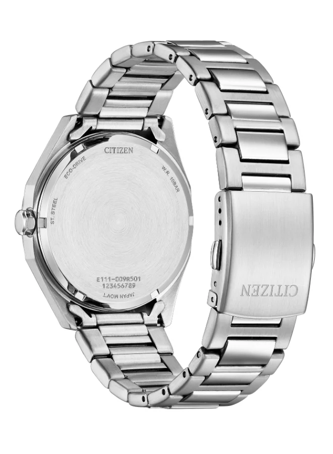 CITIZEN Men's Stainless Steel Eco-Drive Global Radio Controlled Watch BM7630-80Z - 41 mm
