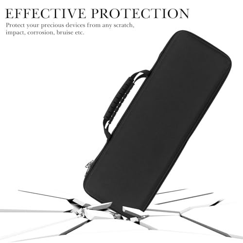 Linkidea Hard Travel Case for Compact 60% Keyboard and Mouse, Computer 61 Keys Carrying Protective Storage Box Bag, Compatible With Razer Huntsman Mini 60% - Image 3