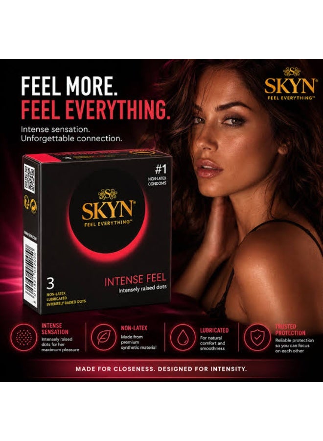 SKYN Intense Feel Non-Latex Condoms - 3 Pieces - Image 4