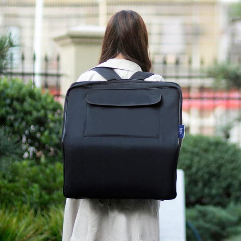 Vaguelly Travel Backpack with Padded Shoulder Strap 48120 Bass Piano Accordion Case Black - Image 4