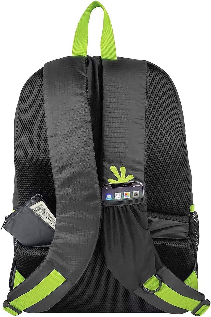 geckobrands Impact Backpack  BlackGreen - Image 2