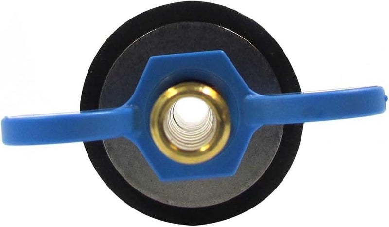 Winter Rubber Plug with Valve for 1-1/4 Inch Pipe, or 1 Inch Socket Fitting with Blow Thru Stem