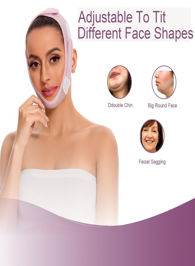 Edcbmb V Line Mask Chin Strap V Shaped Face Belt for Sleeping Jaw Exerciser for Women - Image 5