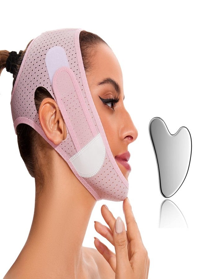 Edcbmb V Line Mask Chin Strap V Shaped Face Belt for Sleeping Jaw Exerciser for Women - Image 1