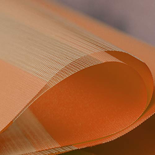 ZEBRA BLINDS Polyester Curtain Blinds for Windows and Doors with Dual Shade, Horizontal Stripes, Sheer and Solid Fabric, Light Control/Blackout Blinds, Waterproof (Orange) Width 60XHEIGHT 130CM - Image 3