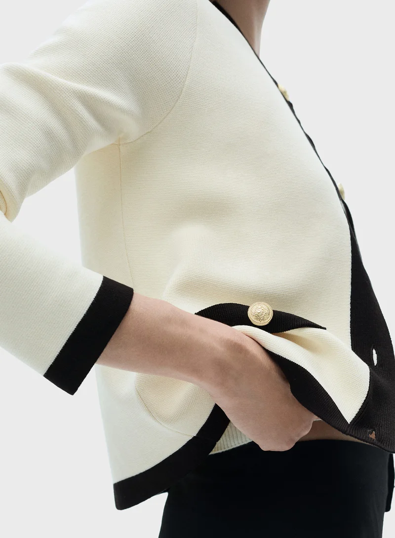 MANGO Casual Knitted  Pia Jacket