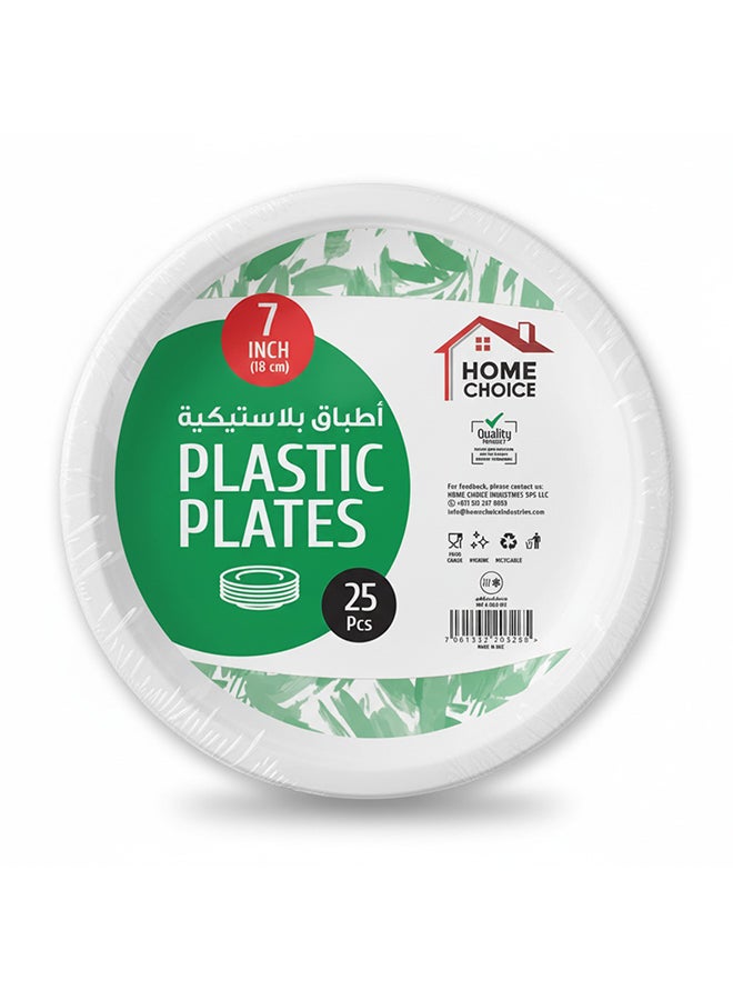 Home Choice Plastic Plates 7 inch 25's - Image 1