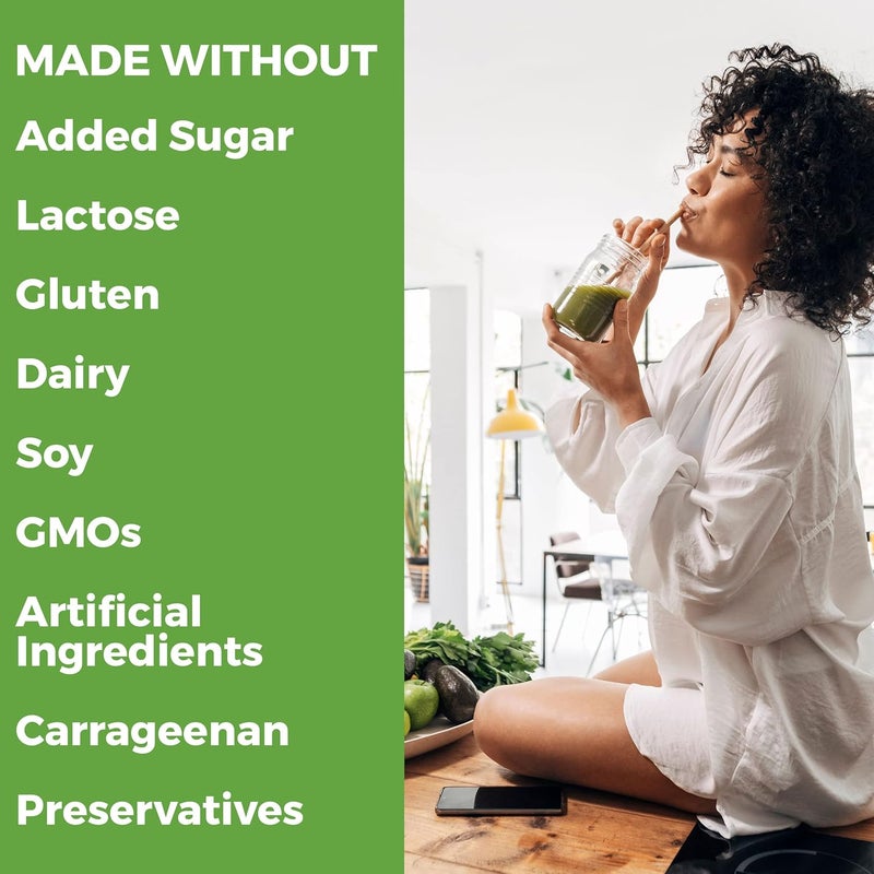 Orgain Organic Vegan Protein Powder  Greens Vanilla Bean  21g Plant Based Protein Gluten Free Dairy Free Lactose Free Soy Free No Sugar Added With Iron  Prebiotics for Gut Health  194lb - Image 5