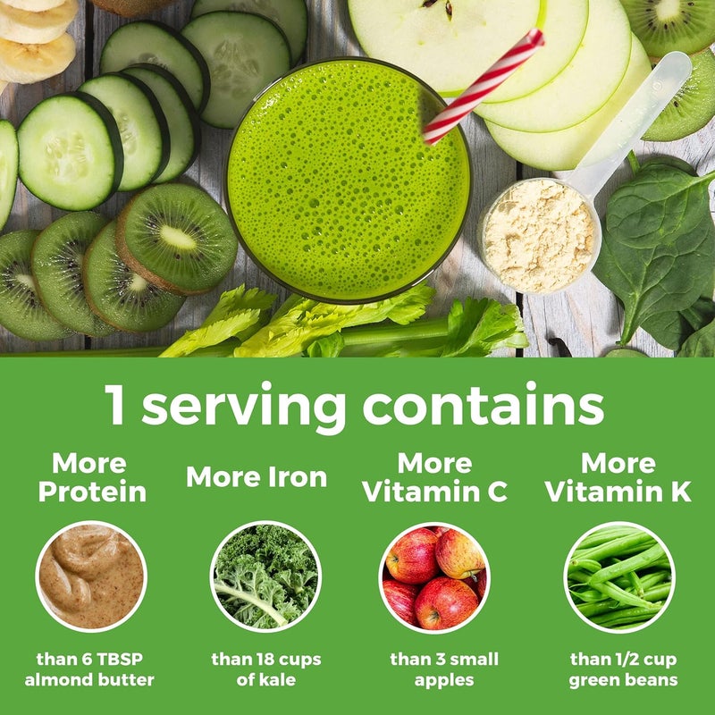 Orgain Organic Vegan Protein Powder  Greens Vanilla Bean  21g Plant Based Protein Gluten Free Dairy Free Lactose Free Soy Free No Sugar Added With Iron  Prebiotics for Gut Health  194lb - Image 3