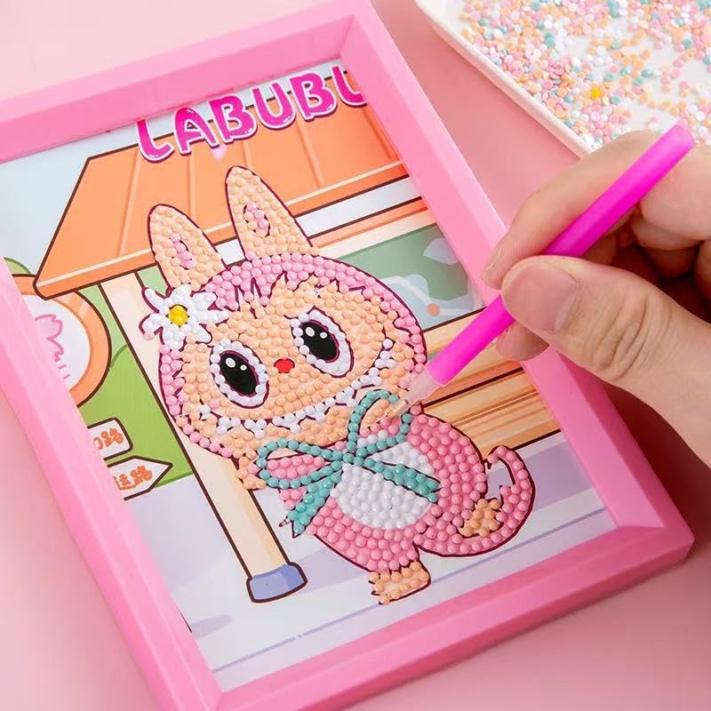ASFunClub FunClub 8Pcs Diamond Painting Kits for Kids Arts and Crafts Diamond Painting Kits DIY Diamond Painting Craft Kits for Girls Craft Kit-Multi Design - Image 3