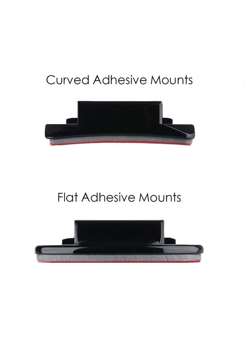 Adhesive Mounts for GoPro Cameras, 3x Curved and 3x Flat Mounts Bundle W/ 3M Sticky Pads, Tape Mount to Your Helmet, Bike, Board, Car, Fits ALL Go Pro Models, Premium Camera Accessories - Image 5