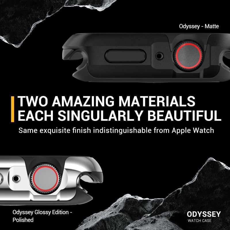 MAGEASY Aircraft-Grade Aluminum Rugged Case for Apple Watch Ultra 2, Apple Watch Ultra 49mm | 2 in 1 Metal Hard Shell with Shockproof Inner Bumper for Max Protection, Odyssey - Titanium - Image 4