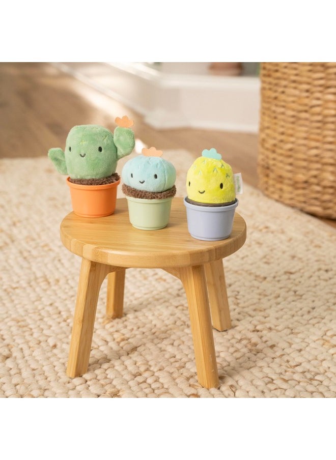ingenuity - Ingenuity Calm Springs Nesting Rattles for Baby 3 Months & Up, Stackable Toys, BPA-Free Multi-Texture Rattle Set of 3, Unisex - Image 1