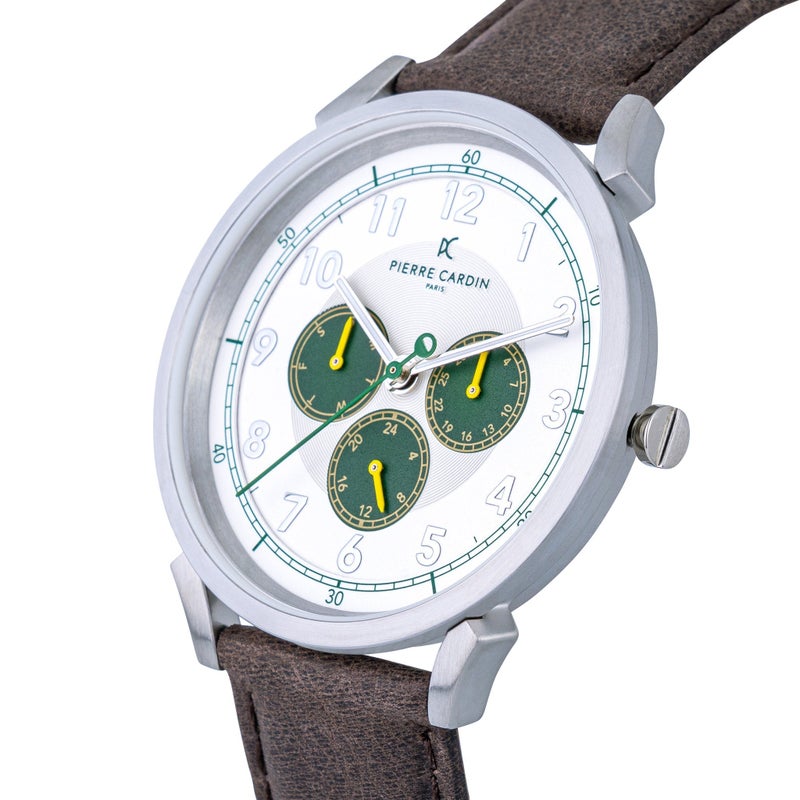 PIERRE CARDIN CPI.2049 LUXURY TIMEPIECE - ELEGANT MEN'S WATCH WITH BROWN LEATHER BAND - Image 2