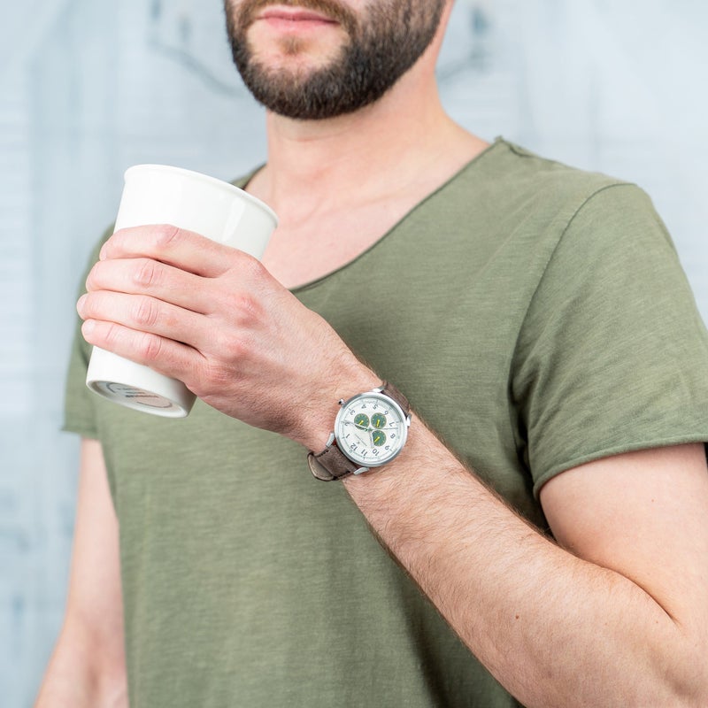 PIERRE CARDIN CPI.2049 LUXURY TIMEPIECE - ELEGANT MEN'S WATCH WITH BROWN LEATHER BAND - Image 5