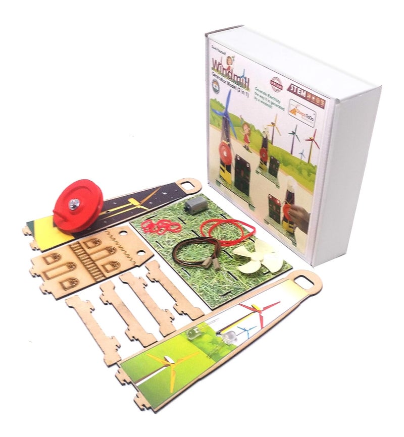 StepsToDo Wind Turbine Science Kit. Windmill Making Kit for Students. Electricity from Flowing Air. Science Teaching and Learning Aid - Image 3