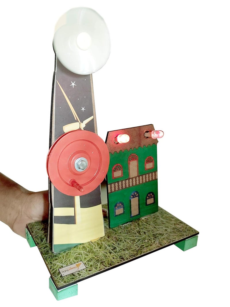 StepsToDo Wind Turbine Science Kit. Windmill Making Kit for Students. Electricity from Flowing Air. Science Teaching and Learning Aid - Image 5