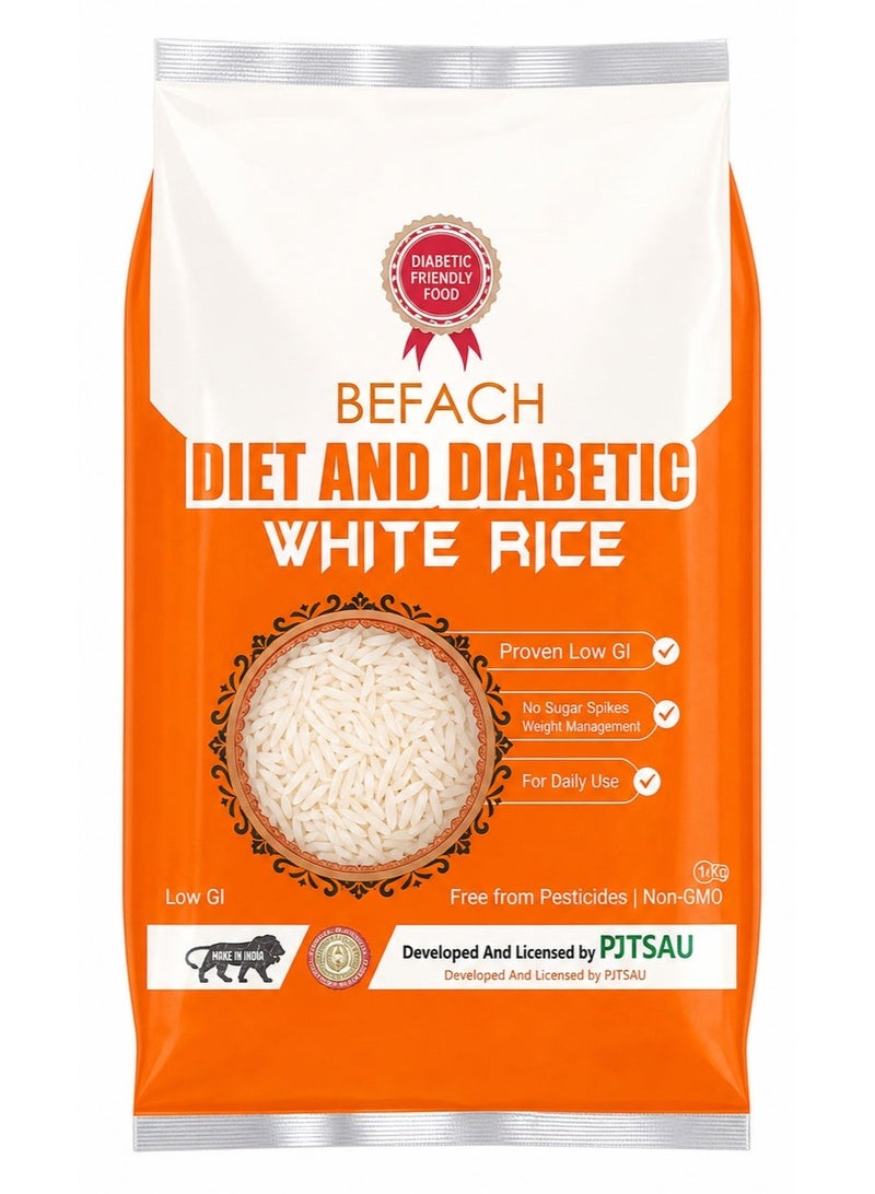 BEFACH Diet and Diabetic White Rice 1kg - Image 1
