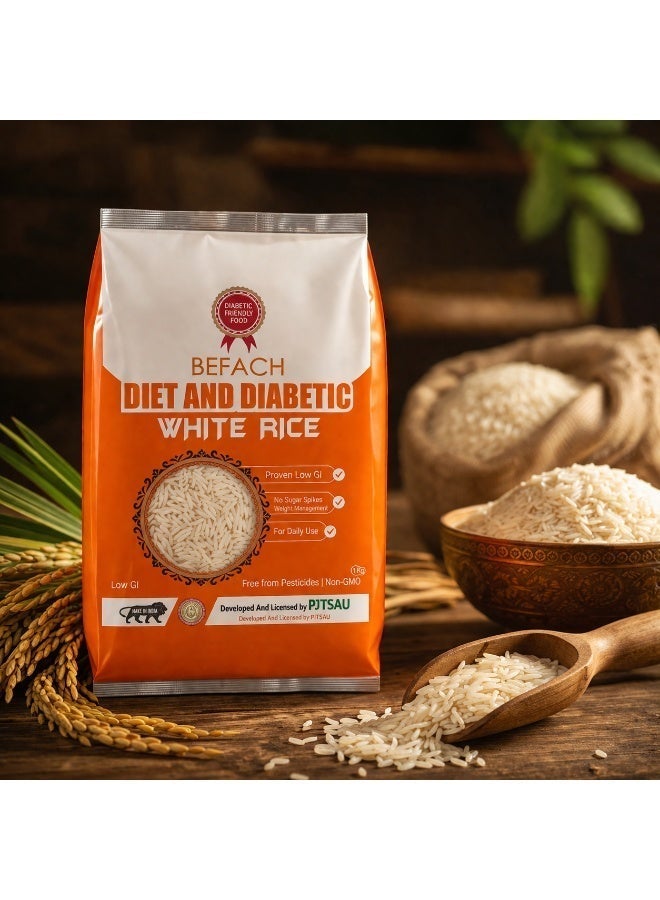 BEFACH Diet and Diabetic White Rice 1kg - Image 5
