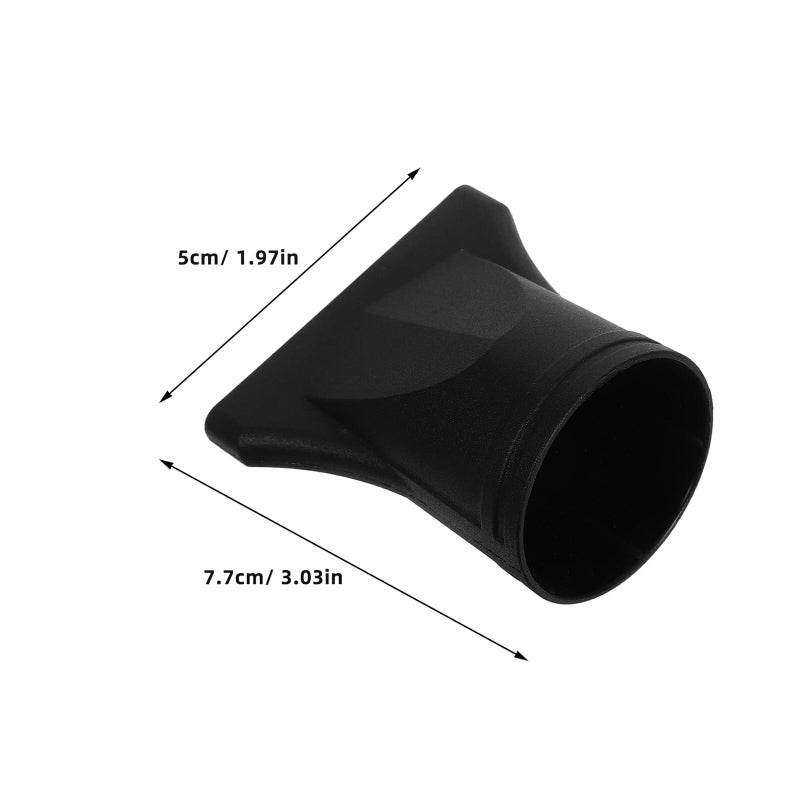 Universal Hair Dryer Nozzle 44 46mm Concentrator High Temperature Resistant Salon Home Use Black - Image 3