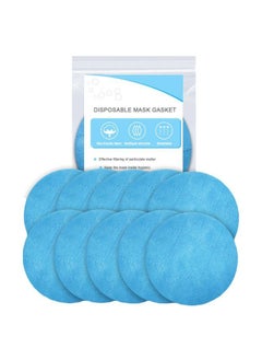 NIBEMINENT 10-Piece Disposable Mask Gasket Blue 11x11centimeter  - Image 1