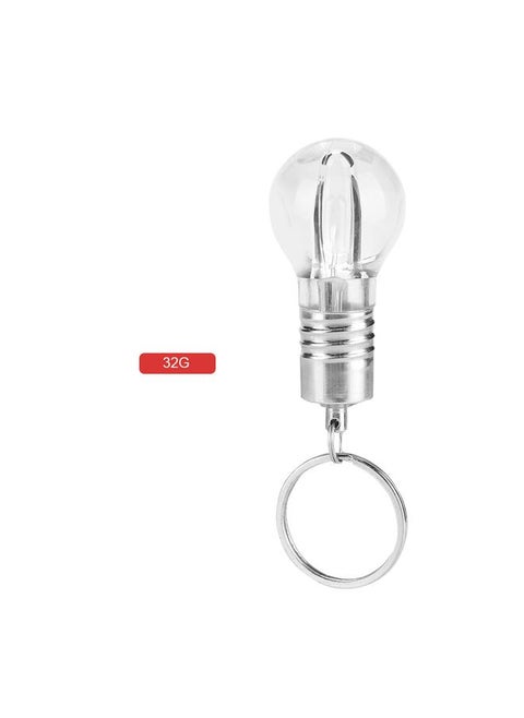Unique U Disk Color Breathing Light Bulb USB 2.0 Flash Drive Memory Stick (32G)
