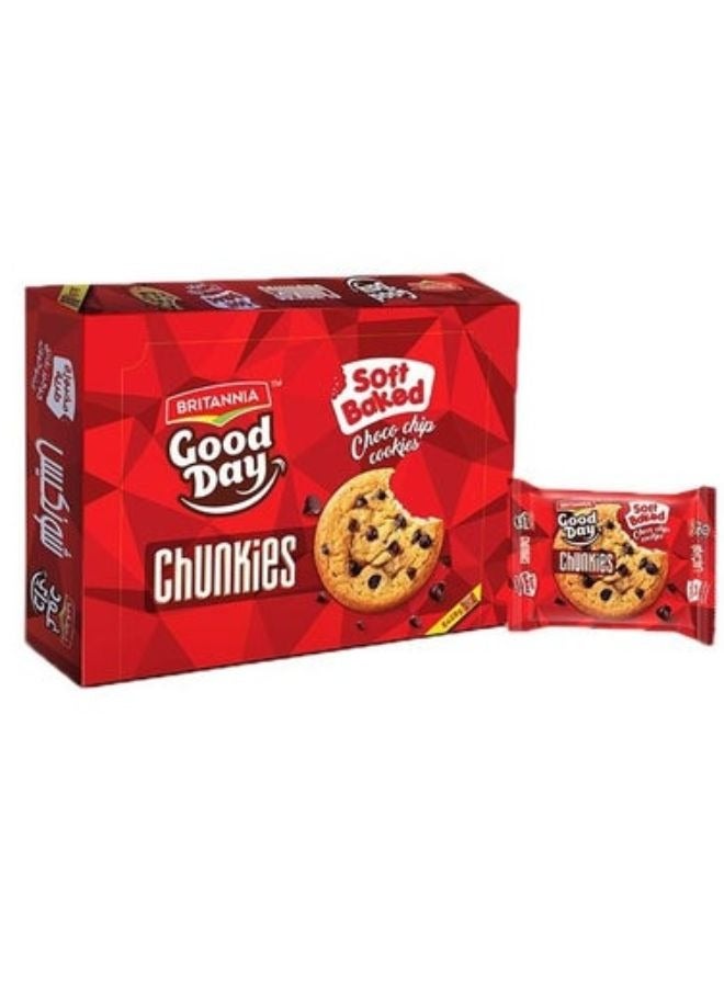 Britannia Good Day Chunkies Soft Baked Choco Chips Cookies 8 x 28g - Image 1