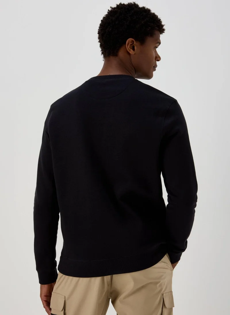Matalan Black Essential Crew Neck Sweatshirt