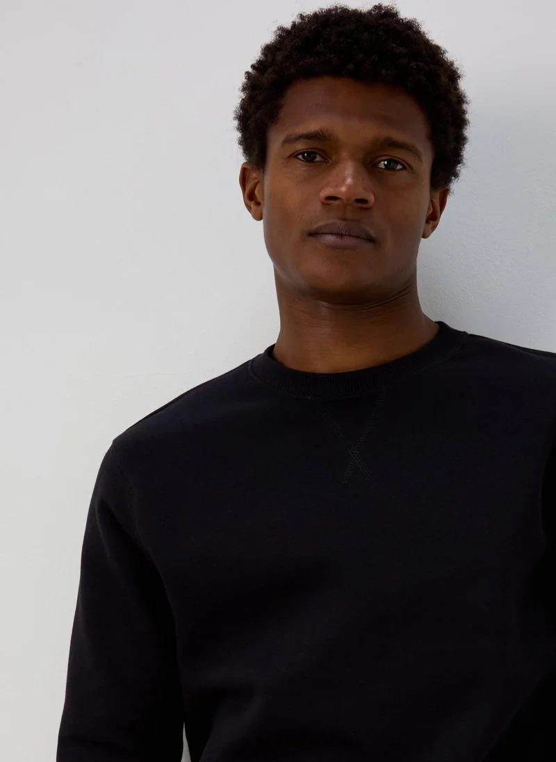Matalan Black Essential Crew Neck Sweatshirt