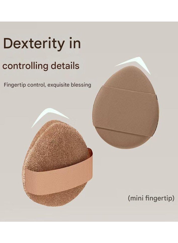 Aquaforest Chocolate Biscuit Puff, Special Air Cushion For Liquid Foundation, Flocked Thumb Dry Wet Dual-use Powder Puff Is Not Easy To Eat, 6 In A Box.  - Image 4