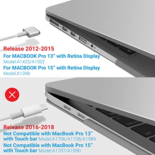 IBENZER Compatible with MacBook Pro 13 Inch Case 2015 2014 2013 end 2012 A1502 A1425, Hard Shell Case with Keyboard Cover for Old Version Apple Mac Pro Retina 13, Clear, R13CL+1 - Image 4