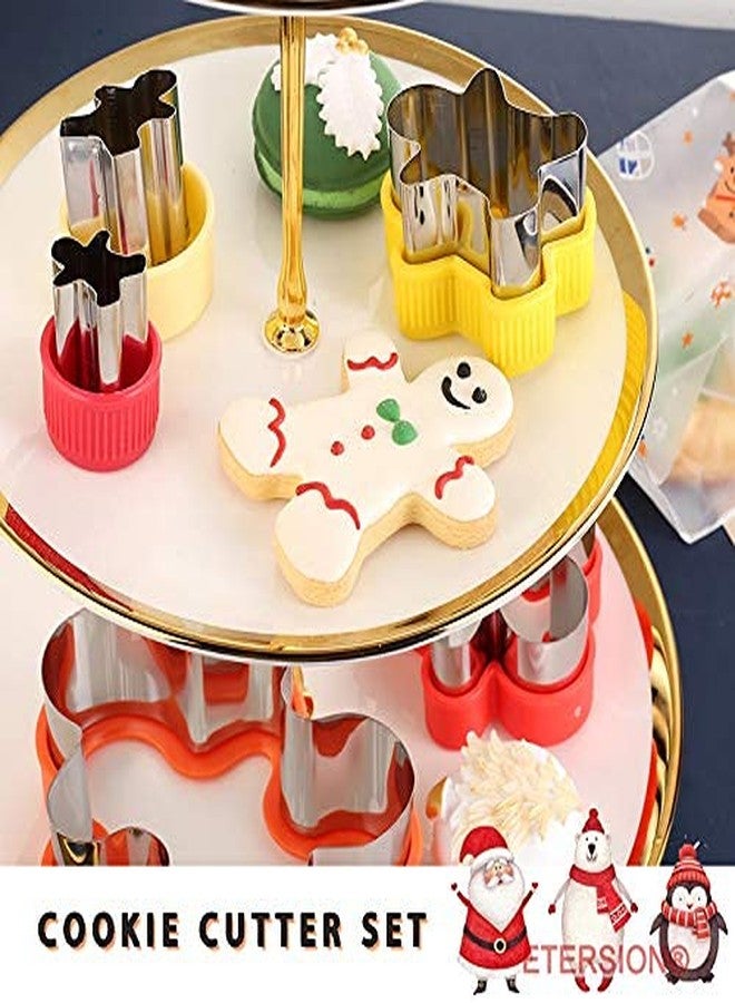 ETERSION Gingerbread Cookie Cutters 5 Pieces 5 Sizes 1" to 4.9" Gingerbread Man Cookie Cutter - Image 3