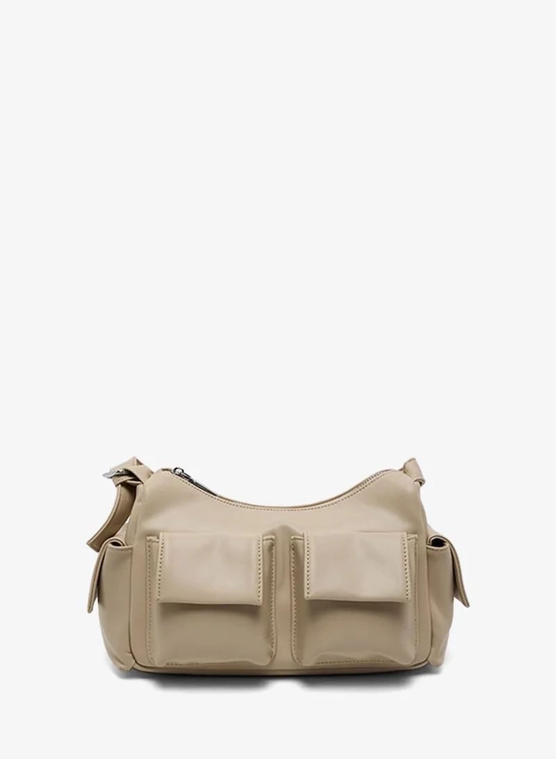 R&B Pockets Detail Shoulder Bag