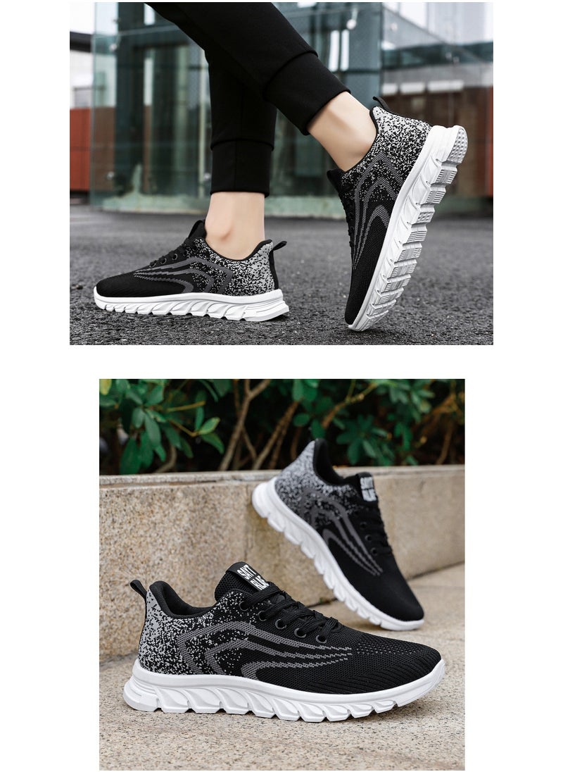 Generic Men's Spring Fashion  Running Shoes Breathable Trendy Casual Sports Lace-up Tennis Shoes  - Image 2