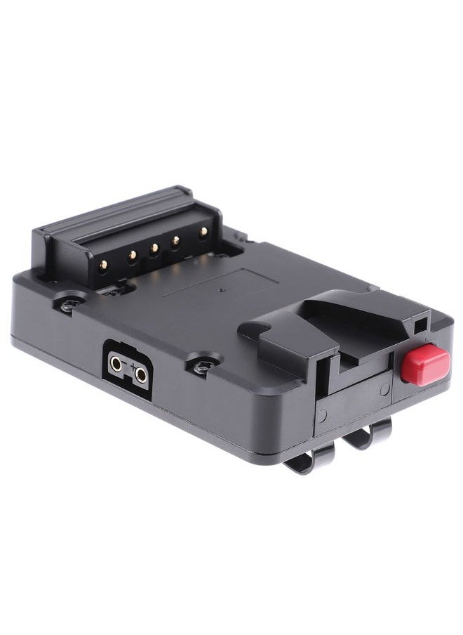 foto4easy - foto4easy Foto4easy V-Lock Mount Battery Power Supply Plate Adapter with D-tap for Portable Pocket Tiny Compact Nano V-Mount Battery, Black - Image 1