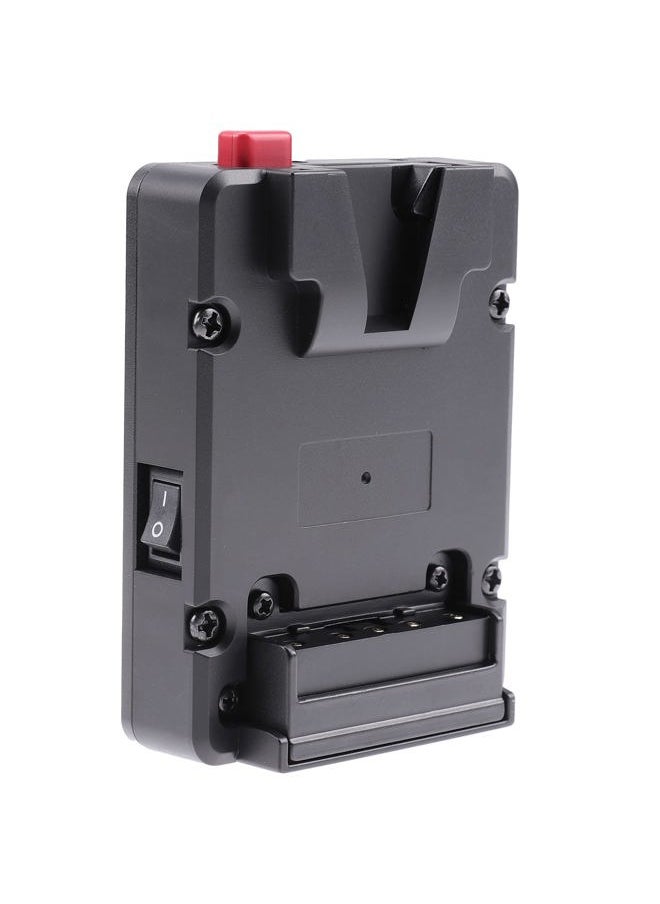 foto4easy - foto4easy Foto4easy V-Lock Mount Battery Power Supply Plate Adapter with D-tap for Portable Pocket Tiny Compact Nano V-Mount Battery, Black - Image 1