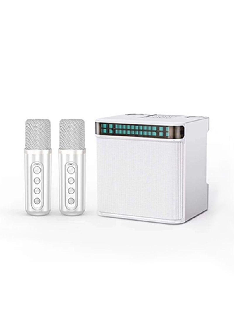 GT-Wheel - Karaoke Speaker Machine with 2 Wireless Microphones Portable Bluetooth with Echo and Vocal Cut - Image 1