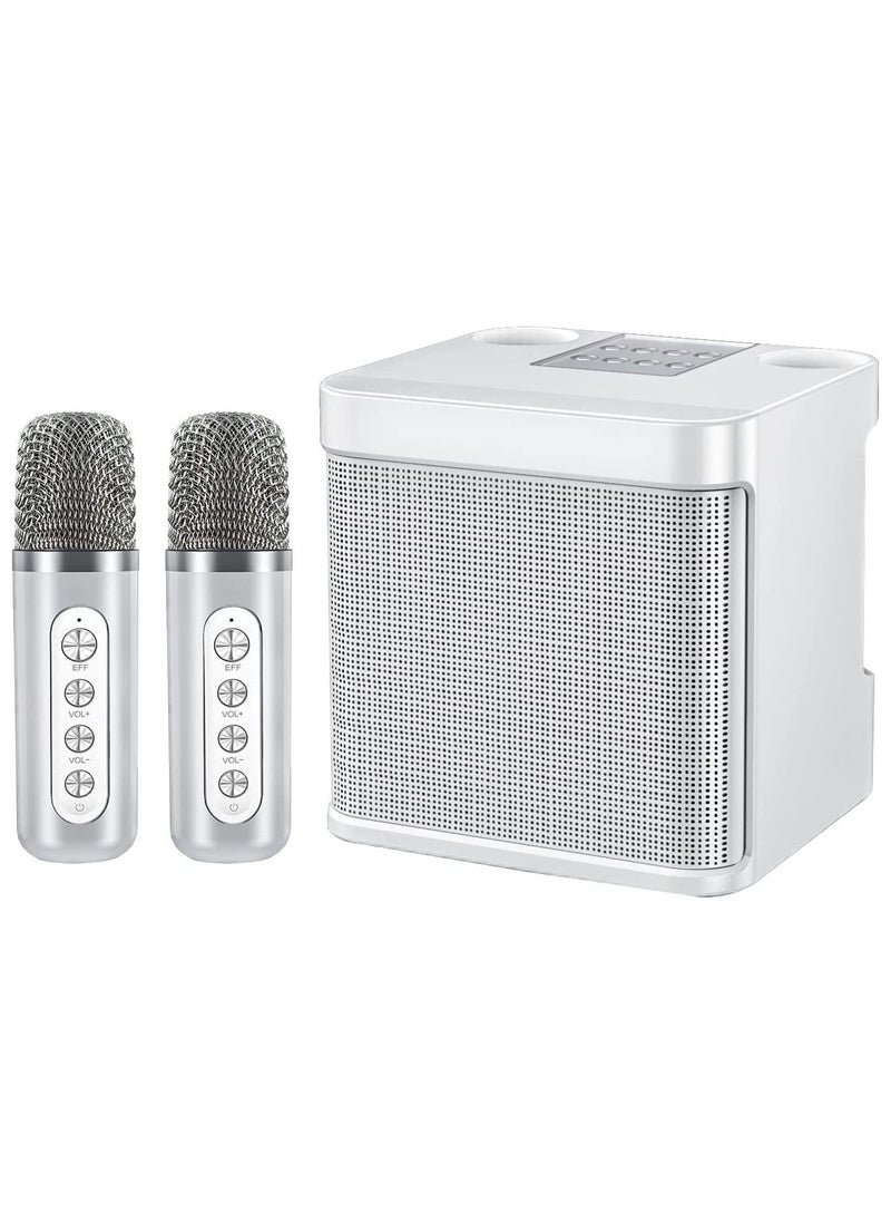 GT-Wheel - Karaoke Speaker Machine with 2 Wireless Microphones Portable Bluetooth with Echo and Vocal Cut - Image 1