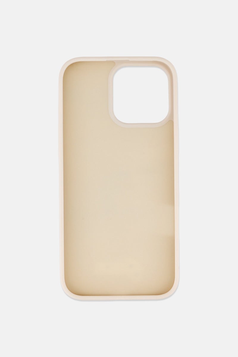 GUESS iPhone 16 Pro Max Brand Logo Protective Case, Beige - Image 3
