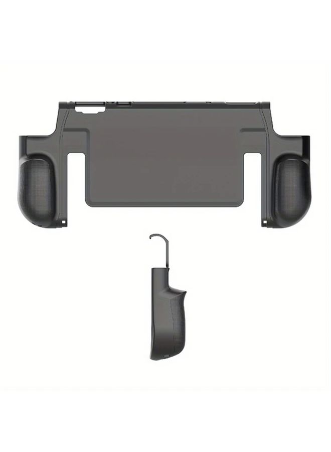 غطاء مقبض إرغونومي أسود من TPU مع حامل واقي لحالة Switch 2 - Image 2