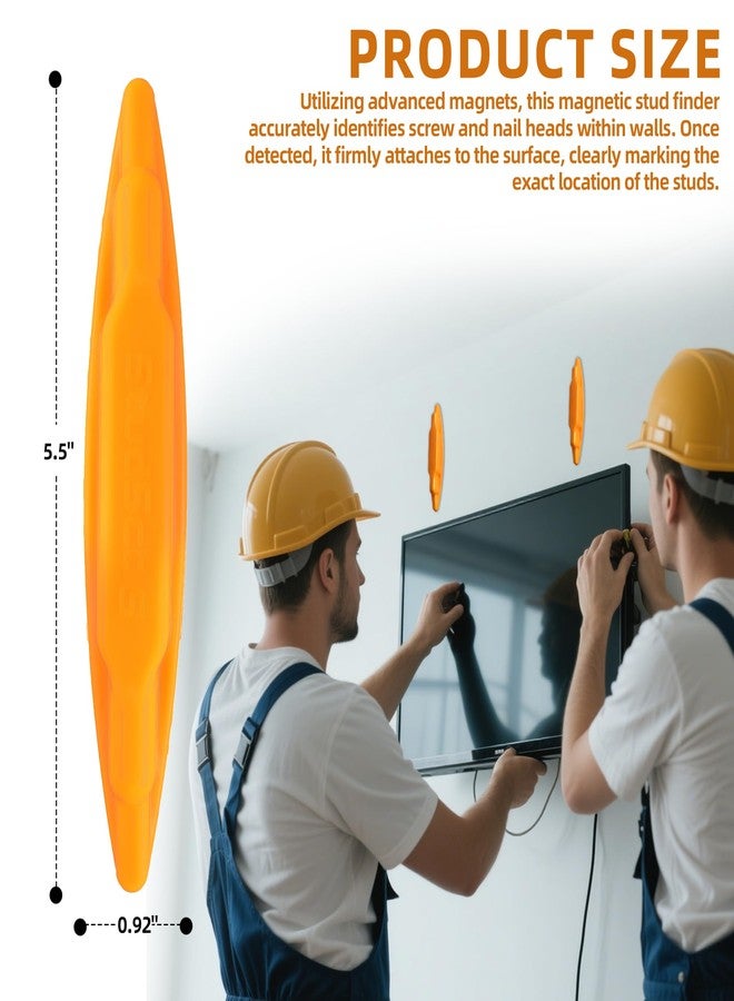 Calvana (2-Pack) Calvana Magnetic Stud Finder Wall Scanner, Stud Finder Magnet, Wall Detector Scanner, Compatible with All Drywall Construction, No Batteries Required, Wall-Friendly Construction，Easy to Use - Image 4