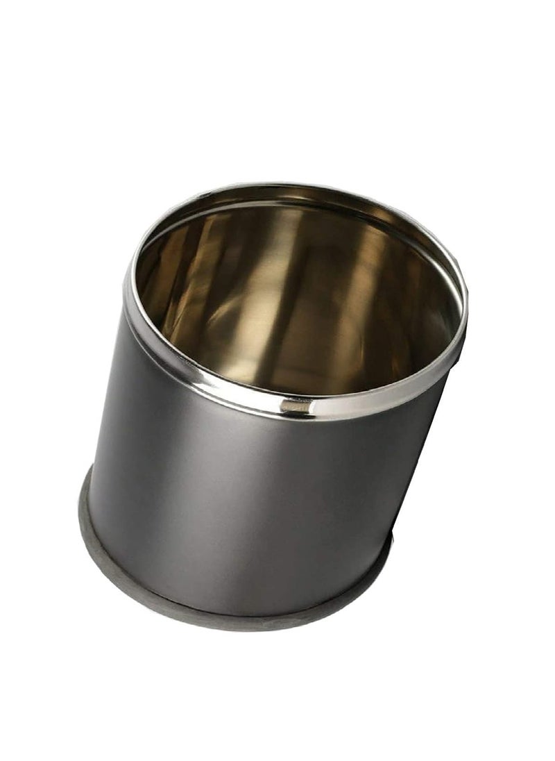 Generic Ranjo Enterprises Stainless Steel Black Swing Dust Bin with Lid 10 Litre Capacity for Home Kitchen Bathroom  - Image 4