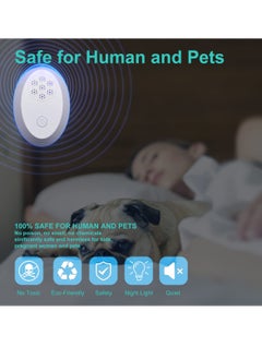 KASTWAVE Ultrasonic Pest Repeller, Electronic Insect Repellent Mouse Traps for Indoors Mosquito Spider Plugin, Efficient Repelling Rat, Mosquitoes Cockroach Bed Bug Fleas 2 Packs  - Image 3
