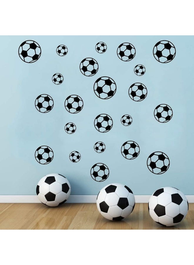 SITAKE 43 Pcs Football Stickers for Boys Room, Vinyl Wall Art for Bedroom Playroom Living Room Window Door Decoration - Image 1